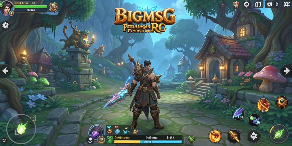 Tampilan screenshot gameplay <strong>BIGMSG</strong> yang menampilkan momen pertarungan epik.