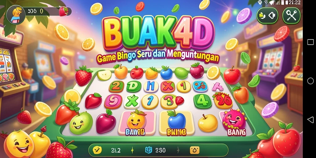 Tampilan permainan Bingo yang seru dan penuh warna dari BUAH4D.