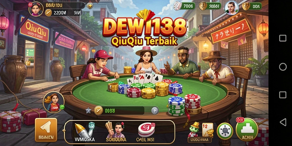 Tampilan gameplay menegangkan di DEWI138 dengan kartu QiuQiu.