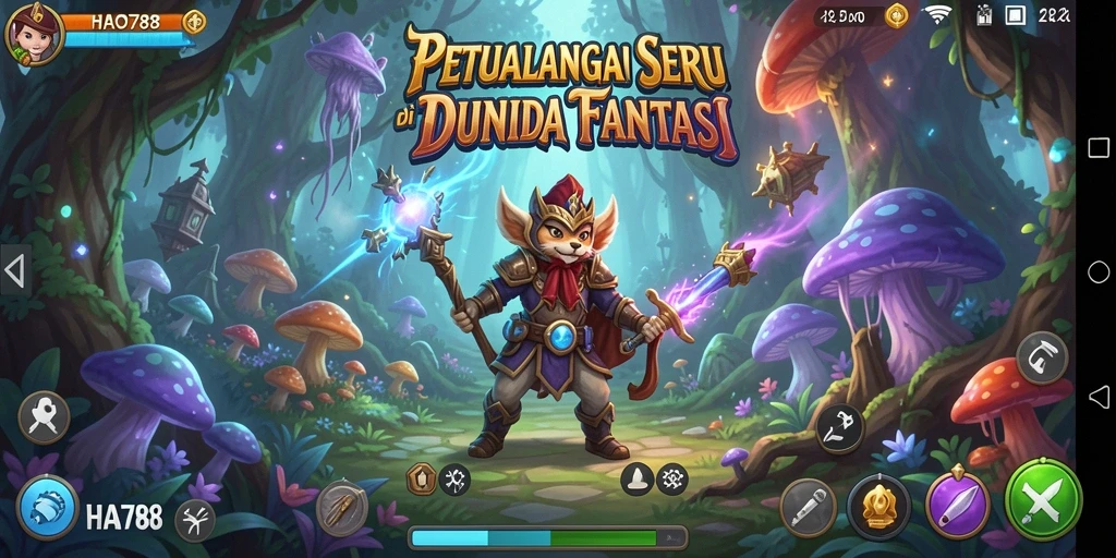 Tampilan gameplay HAO788 yang menakjubkan dan penuh petualangan.