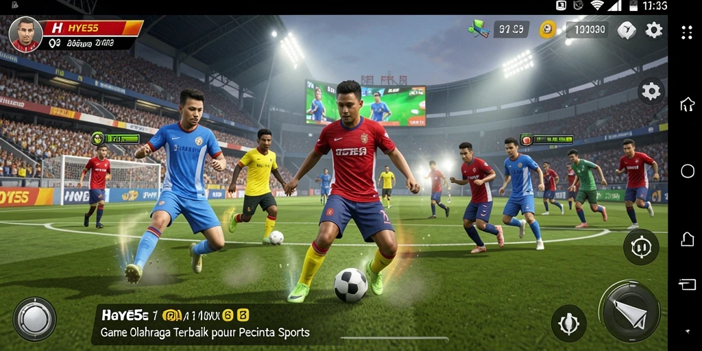 Gameplay seru HOYE55 dengan berbagai pilihan olahraga.