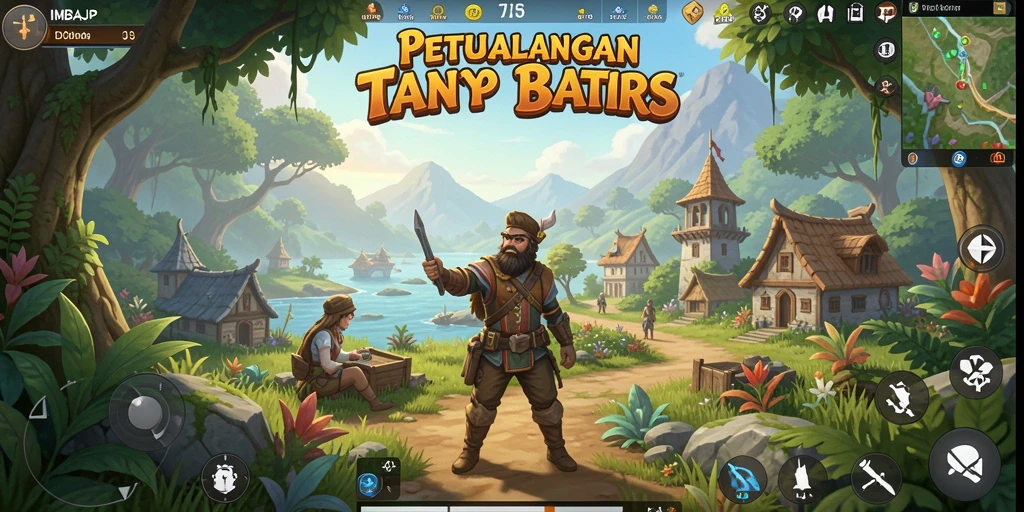 Tangkapan layar IMBAJP menunjukkan luasnya petualangan di dunia terbuka.