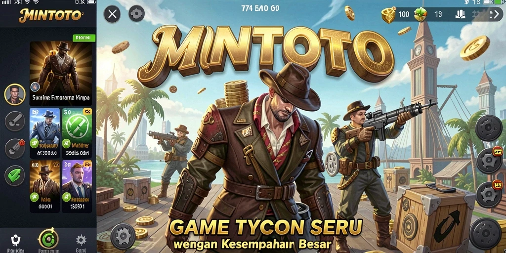 Screenshot MINTOTO menampilkan gameplay Tycoon yang menantang.