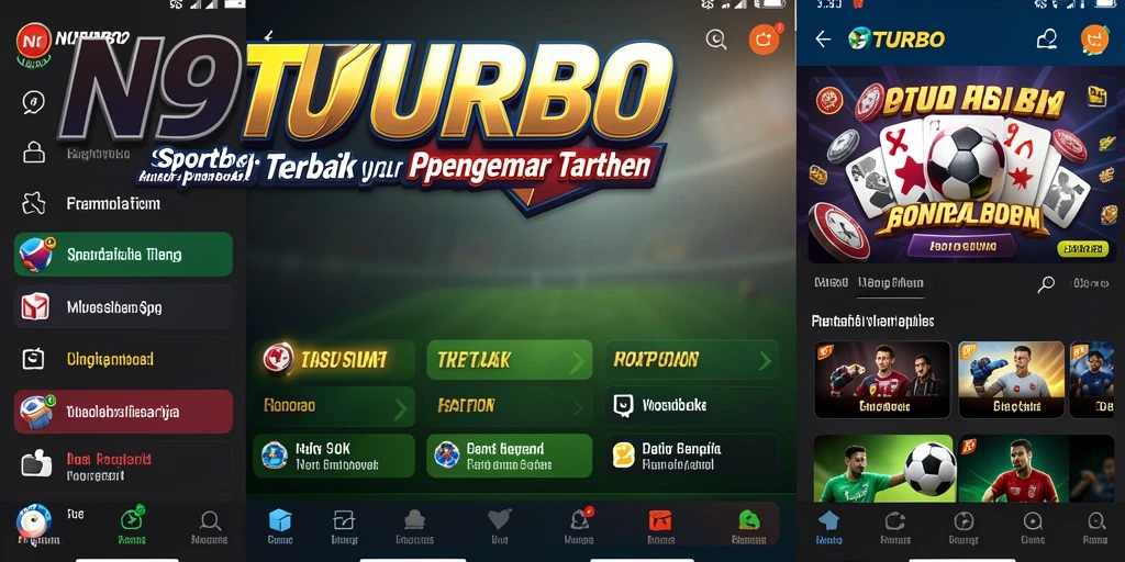 Tampilan utama N9TURBO dengan fitur taruhan menarik dan antarmuka yang intuitif.