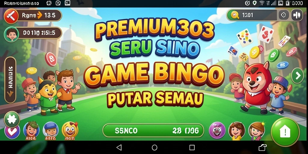 Tampilan utama gameplay Bingo yang mendebarkan di PREMIUM303.