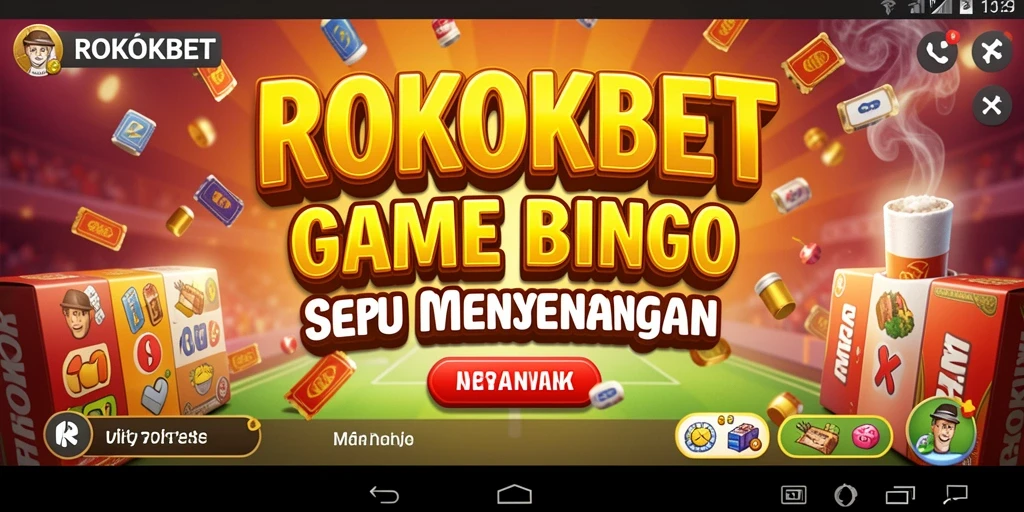 Tampilan menarik dari gameplay Bingo di ROKOKBET.