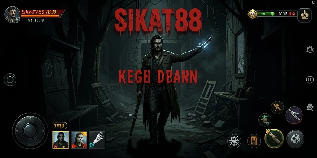 Tampilan gameplay SIKAT88 yang mencekam dan menegangkan.