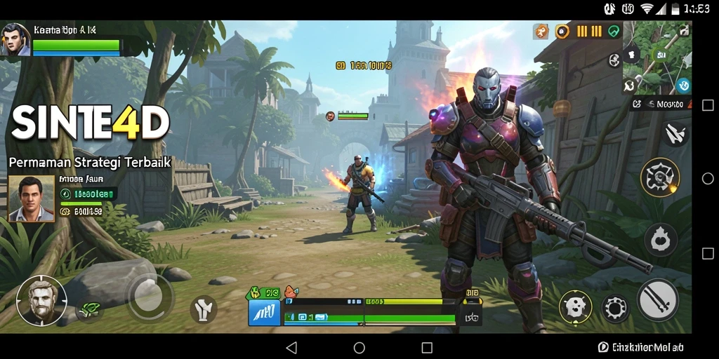 Screenshot menampilkan gameplay strategis SINTE4D yang menarik.