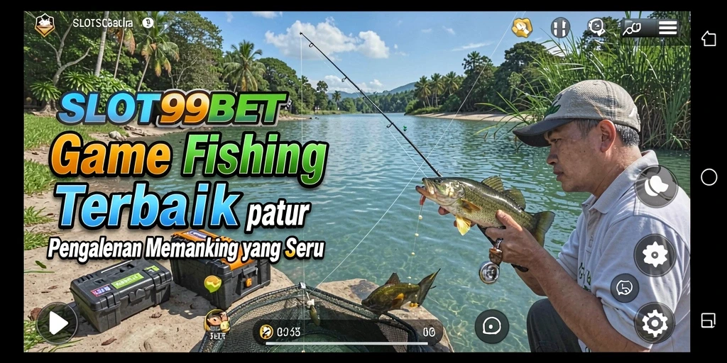 Tampilan gameplay memancing yang menakjubkan di SLOT99BET.