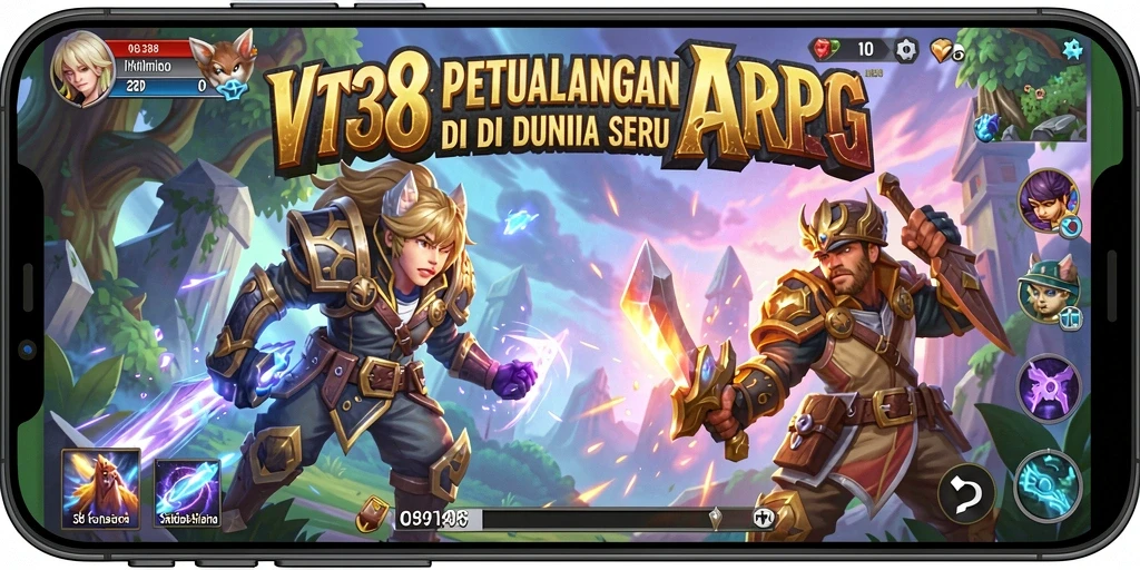 Tampilan gameplay seru dan menantang di VT38.