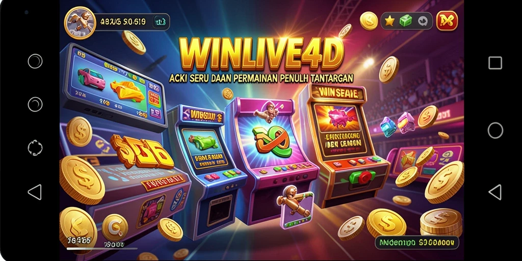 Tampilan gameplay mendebarkan WINLIVE4D dengan aksi penuh adrenalin.