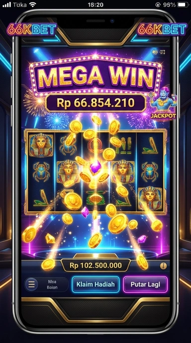 Screenshot aplikasi 66kbet menampilkan beragam kategori aplikasi.